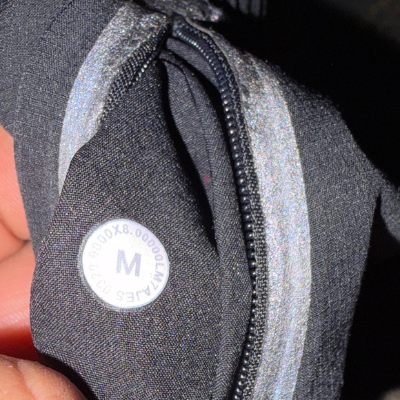 lululemon athletica Black Men's Reflective Trim Layered Running Shorts - Picture 6 of 7